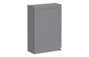 VitrA Root Classic 60cm 1 Door Upper/Wall Unit (LH Hinge) - Matt Grey